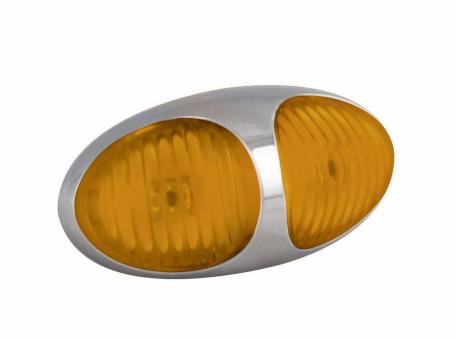 Side marker lamp - chrome housing 