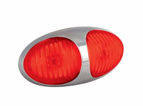 Rear marker lamp - chrome housing 