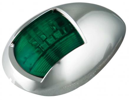 Marine navigational lamp - green - chrome 