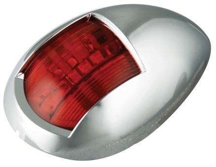 Marine navigational lamp - red - chrome 