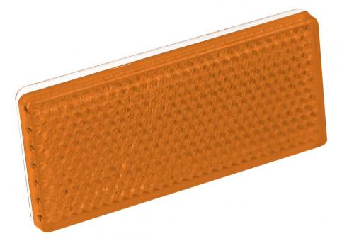 Rectangular reflector - amber - twin pack 