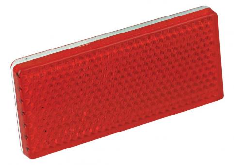Rectangular reflector - red - twin pack 