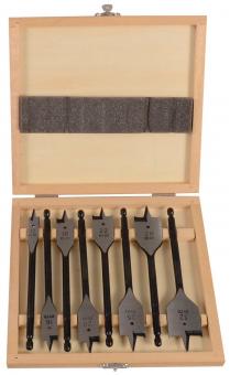 Flachholzbohrer-Set 8 teilig Durchmesser 12-16-18-20-22-25-28-32 mm 