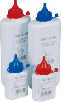 Farbpulverflasche 100g blau fuer Schlagschnurroller 