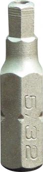 1/4&#34; Bit L25 mm Innen-6kant mit Bohrung 4 mm 