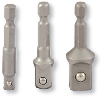 1/4&#34; Bit Adapter Set 3tlg. L&#228;nge 50 mm f&#252;r Stecknuesse 1/4&#34;, 3/8&#34;, 1/2&#34; 