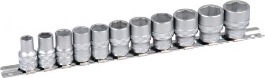 3/8&#34; Xi-on Stecknuss Schiene 11tlg 