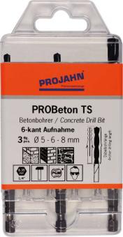 ProBeton TS Satz 3-tlg. mit D&#252;belbohrl&#228;nge &#216; 5, 6, 8 mm  