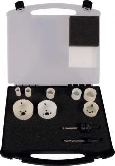 BiMetall Lochsaegen-Koffer PROCut &#34;Elektro F&#34; 10tlg 