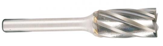 Hartmetallfr&#228;ser, Form B Zylinder mit Stirnverzahnung d1 12.7 mm, Schaftdurchmesser 6.0 mm Schnellfr&#228;sschliff f&#252;r Aluminium 
