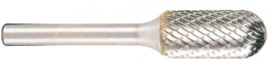Hartmetallfr&#228;ser, Form C Walzenrund / Zylinder Walze d1 6.0 mm, Schaftdurchmesser 6.0 mm Kreuzverzahnung  