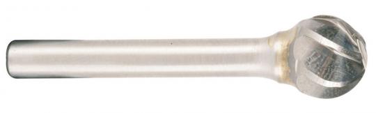 Hartmetallfr&#228;ser, Form D Kugel d1 9.6 mm, Schaftd. 6.0 mm Schnellfr&#228;sschliff f&#252;r Aluminium 