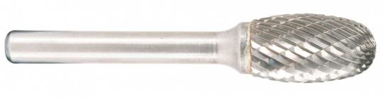 Hartmetallfr&#228;ser, Form E Oval / Tropfen d1 3.0 mm, Schaftd. 3.0 mm Kreuzverzahnung 