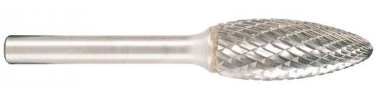 Hartmetallfr&#228;ser, Form H Flamme d1 3.0 mm, Schaftd. 3.0 mm Kreuzverzahnung 