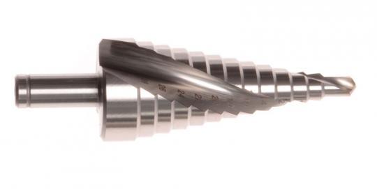 Stufenbohrer mit Spiralnut HSS-Co Gr.3 6-30 mm 