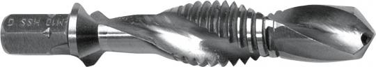 Kombi Gewindebohrer Bit HSS-G 1/4&#34; 6kant M 6 