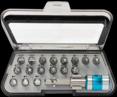 Bitsortiment  Edelstahl (INOX) 18 tlg. 