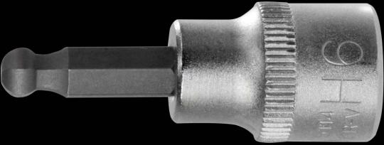 Schraubendreheinsatz  Kugelkopf, 10 mm (3/8") Innen 6-kant 6 mm 