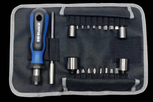 Profi Zweirad Rolltasche 22 tlg. mit Gürtelschlaufe 