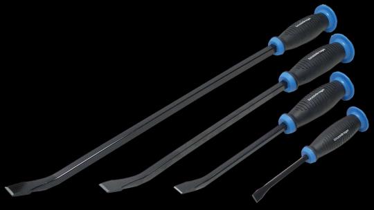 Stemmhebelsatz 4-tlg. 200 - 300 - 450 - 600 mm mit Kunststoffgriff  
