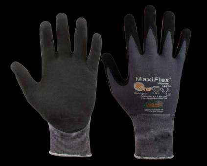 Nylon Strickhandschuh Nitril/PU Foam Gr. 11, schwarz 