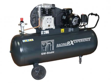 Kolbenkompressor fahrbar, 200 L. Kessel 600 L/min. Ansaugl. 
