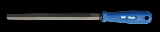 Werkstattfeile drei- kant, Hieb 2, 200 mm, mit Heft 