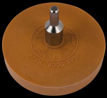 Radierscheibe mit  6mm Adapter 90 x 15 mm 