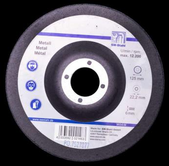 Schruppscheibe-Metall 125 mm, DSA geprüft  