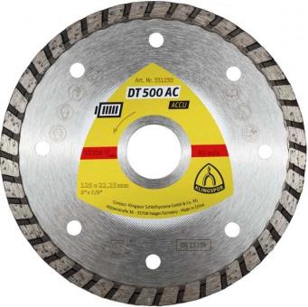 DT 500 AC Diamanttrennscheiben 115 x 1,9 x 22,23 mm 1,9 x 7 mm geschlossener Rand Turbo 
