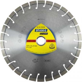 DT 600 G Diamanttrennscheiben 230 x 2,6 x 22,23 mm 30 Segmente 20 x 2,6 x 9 mm Kurzverzahnung 