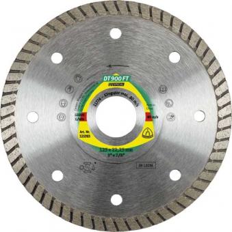 DT 900 FT Diamanttrennscheiben 230 x 2 x 22,23 mm 2 x 7 mm geschlossener Rand Turbo 