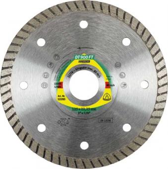 DT 900 FT Diamanttrennscheiben 100 x 1,4 x 22,23 mm 1,4 x 7,5 mm geschlossener Rand Turbo 