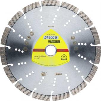 DT 900 U Diamanttrennscheiben 125 x 2,4 x 22,23 mm 9 Segmente 33 x 2,4 x 12 mm Standard Turbo 