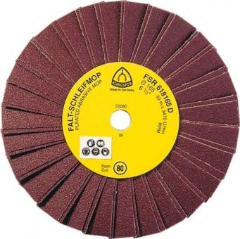 FSR 618 Schleifmopräder 165 x 14 mm Korn 220 Einreihig 2 Lamellen pro Paket 