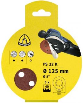 PS 22 K Scheiben kletthaftend 150 mm Korn 180 Lochform GLS51 SB-verpackt im Reiter 