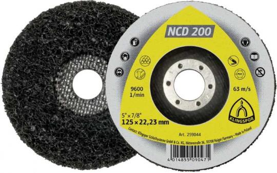 NCD 200 Reinigungsscheibe 125 x 22,23 mm Siliziumkarbid gerade 