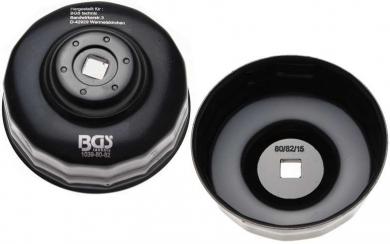 Ölfilterkappe 80/82 mm x 15-Kant  