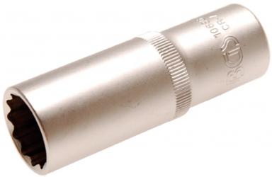 Steckschlüssel-Einsatz, tief, 12-Kant, 12,5 (1/2), 19 mm 