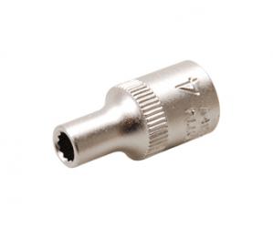 Steckschlüssel-Einsatz, 6,3 (1/4), 12-Kant, 4 mm 