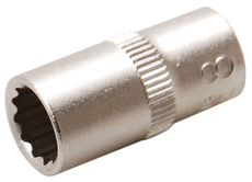 Steckschlüssel-Einsatz, 6,3 (1/4), 12-Kant, 8 mm 