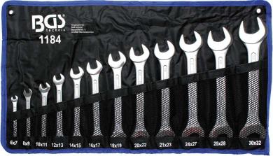 Doppel-Maulschlüssel-Satz, 6x7-30x32 mm, 12-tlg. 