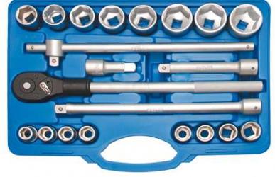 Steckschlüssel-Satz 20 (3/4),  21-tlg., 6-Kant 