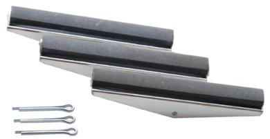 3 Ersatzbacken, Körnung #280, 100 mm Backen, passend für BGS 1157 