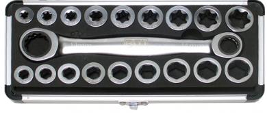 Ratschenschlüssel-Satz "Doubleside", 19-tlg. 