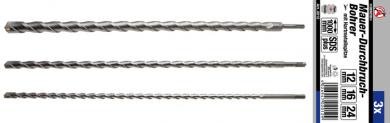 Mauer-Durchbruch-Bohrer-Satz, mit SDS-Schaft, 3-tlg. 