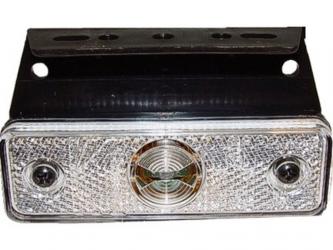 LED Begrenzungsleuchte FLATPOINT Schutzgehäuse mit Winkelhalter 