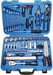 Steckschlüssel-Werkzeugkoffer 12,5 (1/2) + 6,3 (1/4), 99-tlg. 