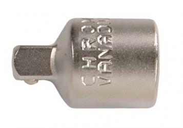 Adapter, matt verchromt, 6,3 (1/4) außen - 10 (3/8) innen 