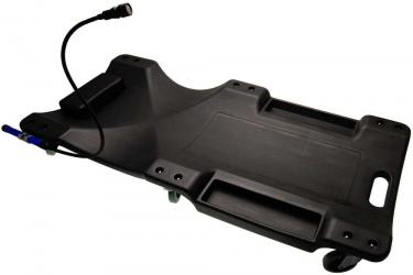 Werkstatt-Rollbrett, 103x50x10 cm, mit Arbeitslampe 